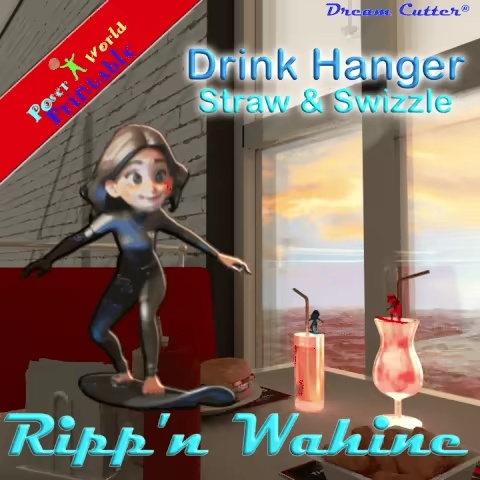 Ripp'n Wahine Drink Hanger