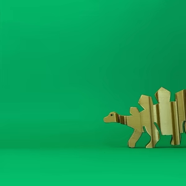 Text Flip - Stegosaurus