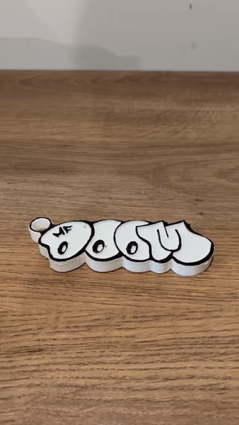 MF DOOM keychain logo key keys