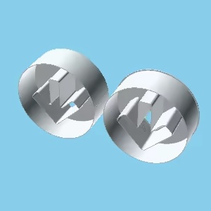 Disc with an arrow, nestable box (v1)-0