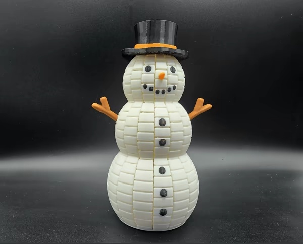 3D Printer Files | 3MF File | Flexi Snowman Fidget | Creality Cloud