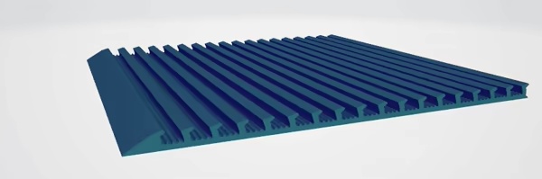 "Golden Stream" Gold sluice mat