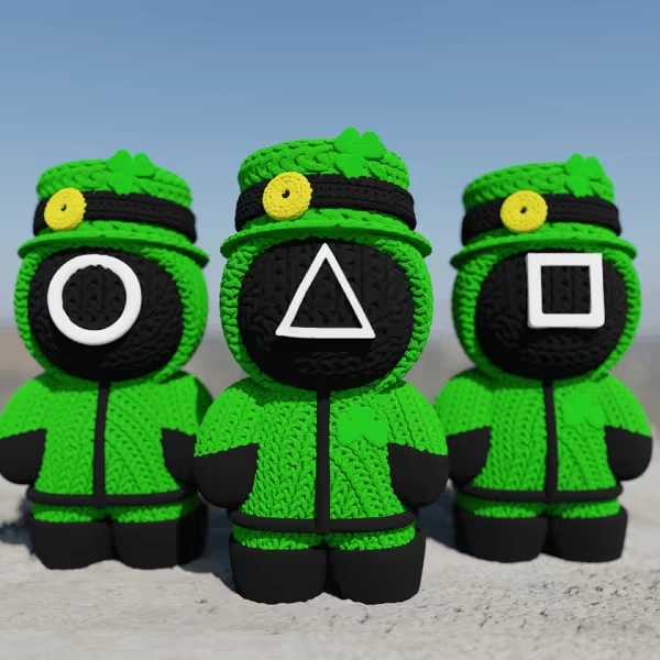 Knitted patrick Squids (cute)
