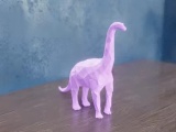 Low Poly Brachiosaurus-0