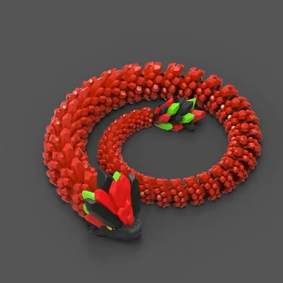 Archivo digital SERPIENTE ARTICULADO 002 - Archivo STL