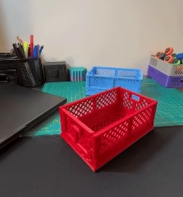 Caisses de rangement empilables et pliables