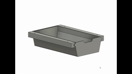 Cassetto sotto scrivania 176mm