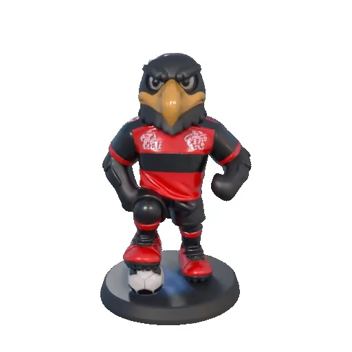 Mascota Urubu de Flamengo muñeco carioca Rio de Janeiro 3D