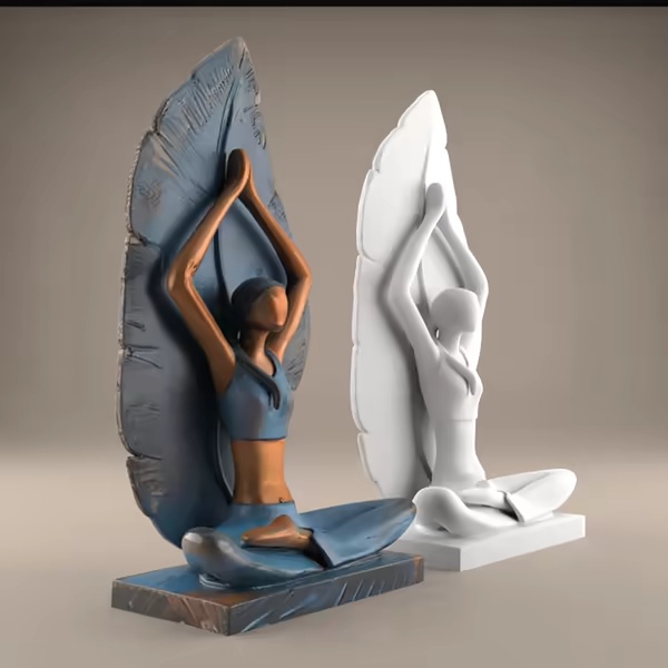 Yoga Lover Lady STL – 3D Model for Peaceful Decor