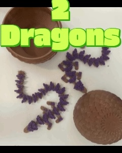 2 Crystal Dragons with Egg-0
