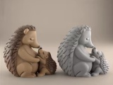 Cute Hedgehog 3D Model for Home Décor and Gifts-0