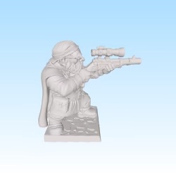 dwarf veteran with gun for tabletop skirmish-0