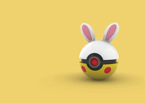 Pokeball Pikachu Easter Design 1
