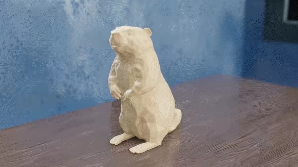 Low Poly Beaver-0