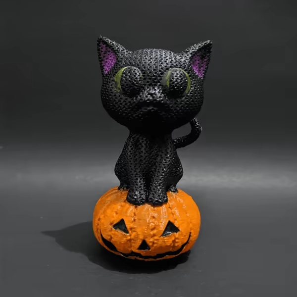Halloween Black Cat Crochet – No Supports Needed