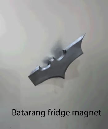 Ímã de geladeira Batarang (impressão no lugar, sem suportes)