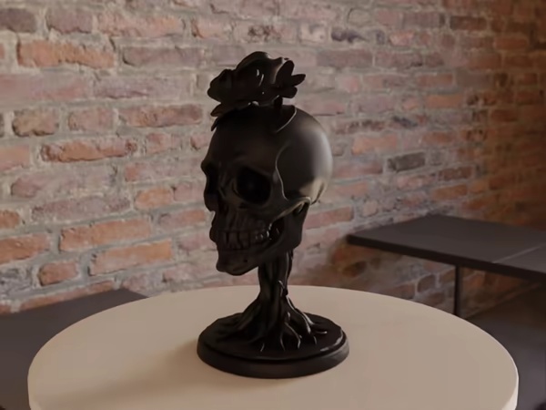 Rose Skull-0