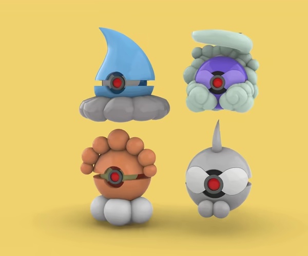Pokeball 351 Castform 4 Forms