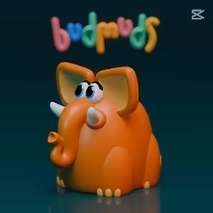 Elephant Piggy Bank "Budmuds" CC BY-ND