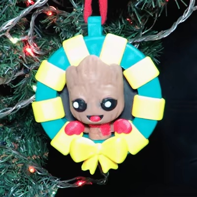 BABY GROOT FAN ART SPHERE