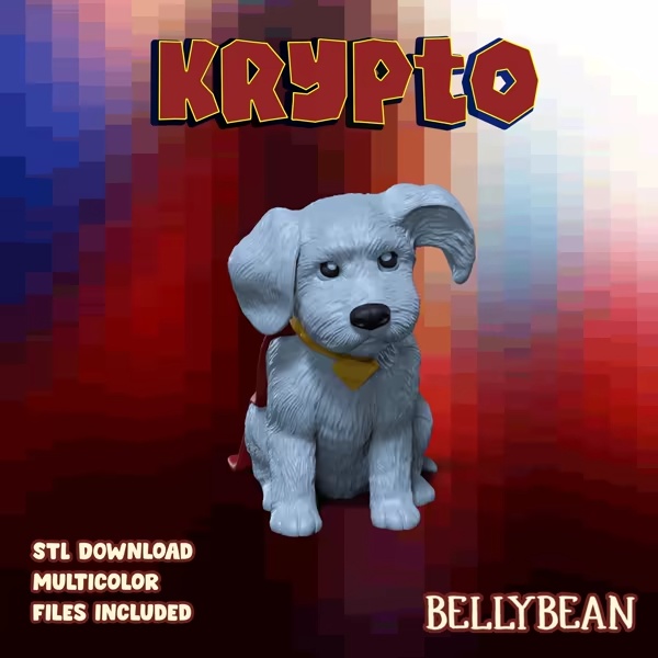 Krypto dog cute figure miniature