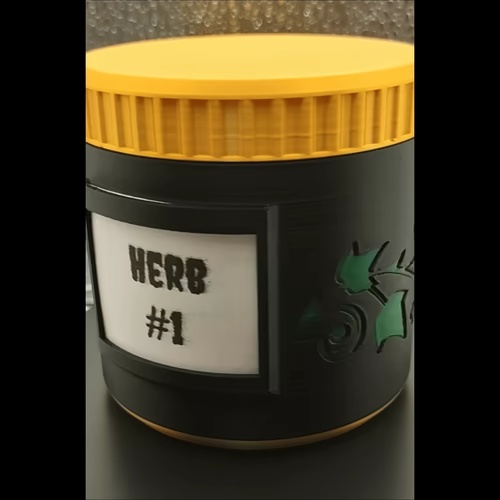 Ivy Label Jar with built-in label holder