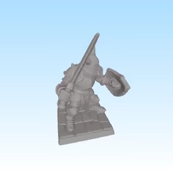 chaos warrior figurine for tabletop like hero quest DnD TSA