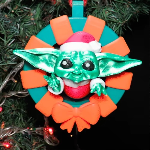GROGU FAN ART CHRISTMAS BALL-0