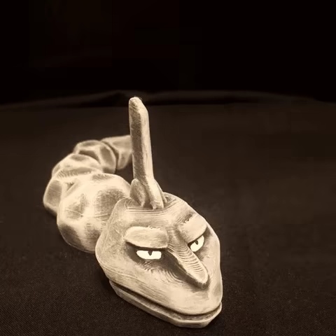 Onix, Pokemon, Articulating Flexible, Print in Place