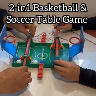 2イン1バスケットボール＆サッカーテーブルゲーム – 2人で楽しめる！