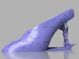 'Cosplay Cosmos' - Tacco alto da donna con supporto alieno.-0