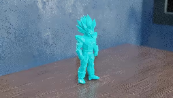 Low Poly Vegeta-0