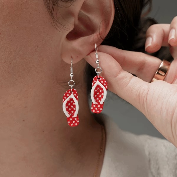 🩴 SUMMER SANDAL EARRINGS – FUNNY, MULTICOLORED