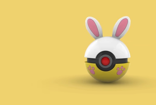 Pokeball Pikachu Easter Design 2-0