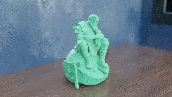 Sitting Kratos-0