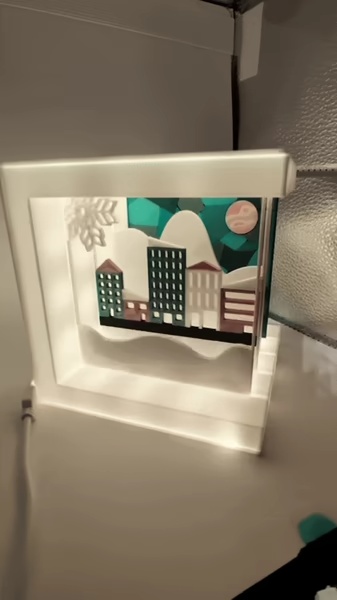 Winter lamp - customizable landscape-1