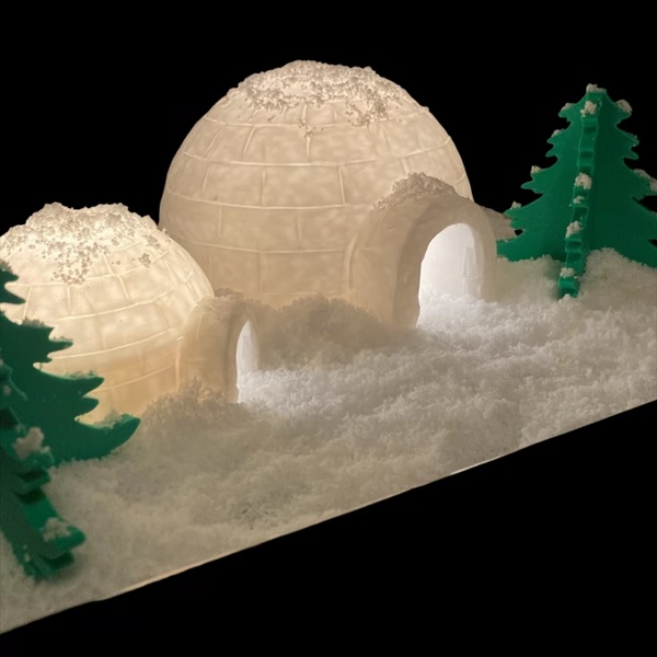 Igloo Night Light - Semi-Low Poly-6