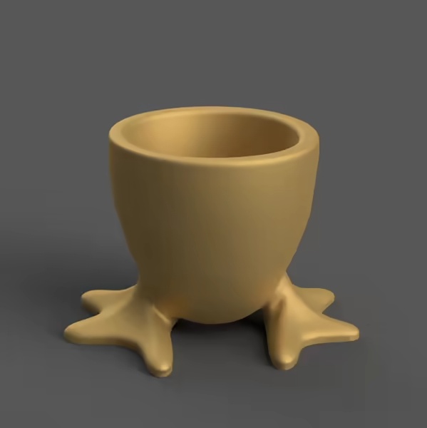 Cute Chicken Feet planter, pen holder,  or candle holder