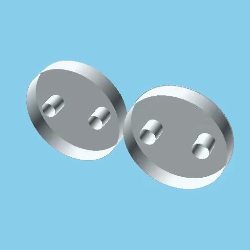 BLACK CIRCLE WITH TWO WHITE DOTS, nestable box (v1)-0