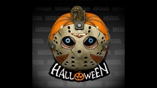 Halloween Pumpkin Friday The 13th v1