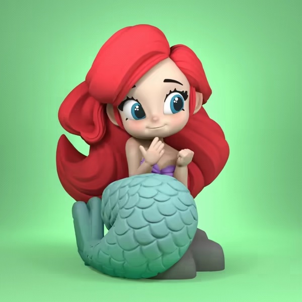the little mermaid chibi