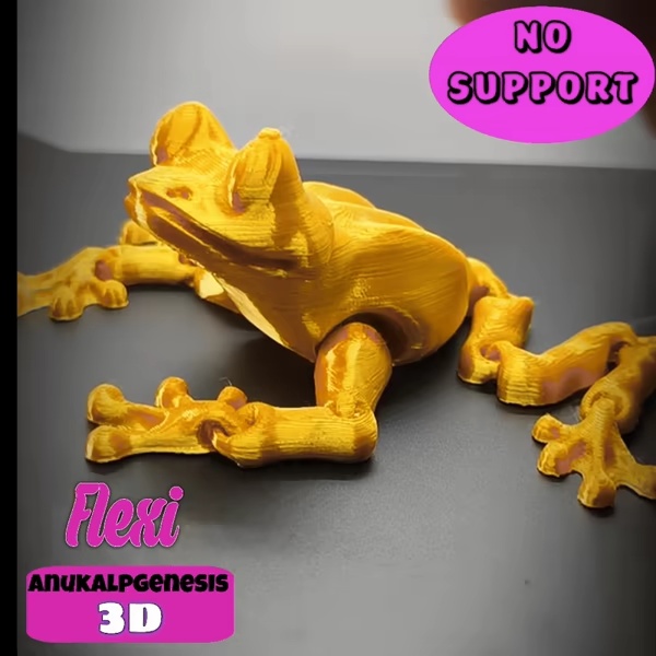 Cute Flexi Print-in-Place Frog