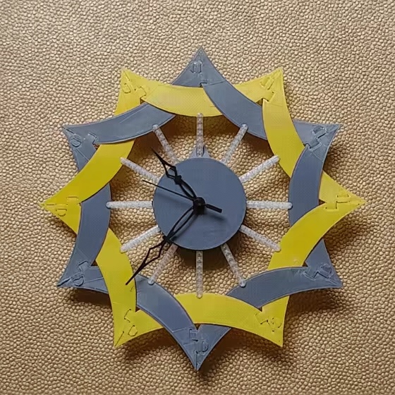 3D Printed Wall Clock-1