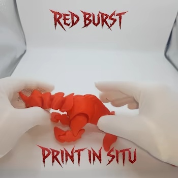 rode uitbarsting flexi print-in-place