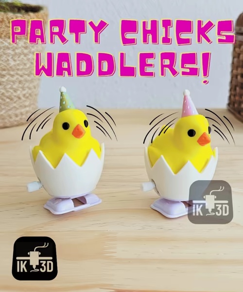 Waddlers - Party Chicks / No Supports / 3MF Included-0