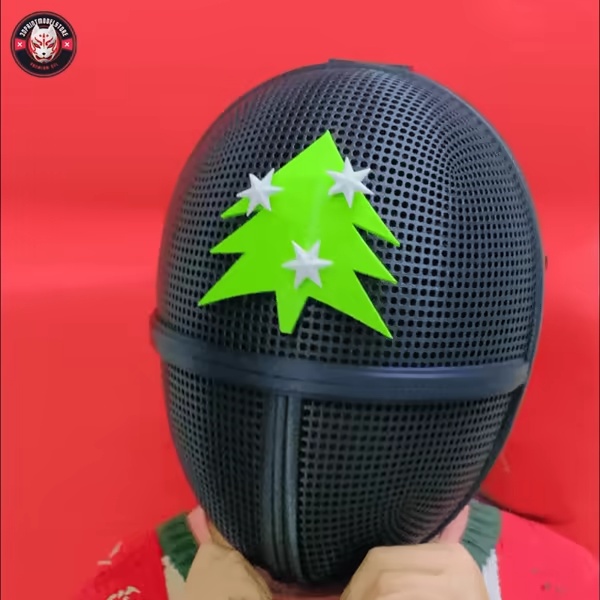 Squid Game Soldier Mask Happy Christmas Cosplay - Squidgame