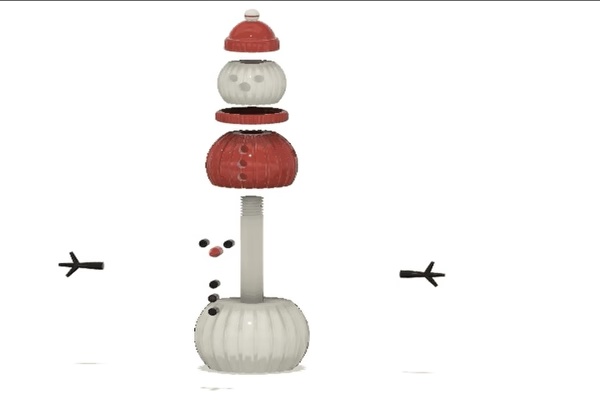 Moderner modularer Schneemann-4