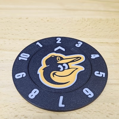 Baltimore Orioles Drink Count Coaster (Single+Multi Color)