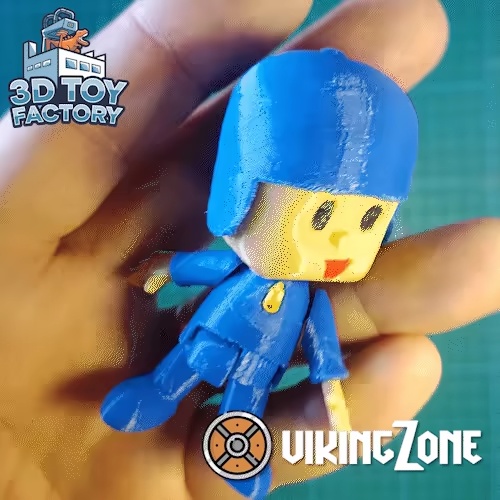 Articulated Pocoyo-style Figure 🧢 3D Printable with Moving