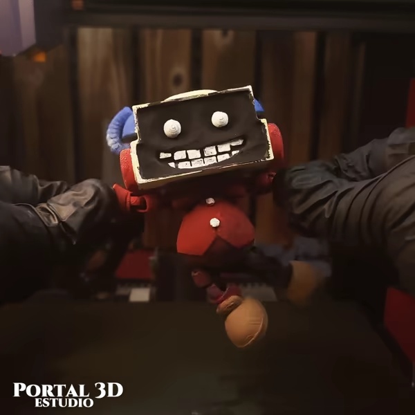 Henry Hotline souriant IMPRESSION EN UNE SEULE PIÈCE SANS SUPPORT